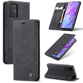 CASEME 013 Series Autoabsorbert Business Leather Wallet Stand Telefonveske for Samsung Galaxy S20 Plus