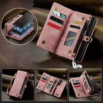 CASEME 008-serien lommebok Vintage PU-lærveske til Samsung Galaxy S20 Plus