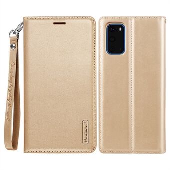 HANMAN Minor Series for Samsung Galaxy S20 Plus 4G / 5G lær telefonlommebokveske Beskyttende Stand
