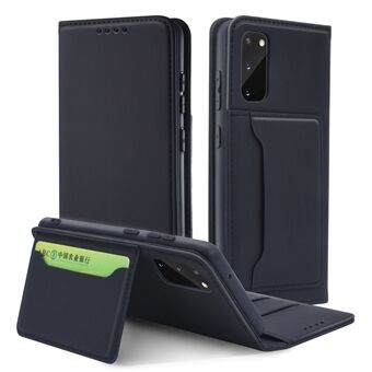 Liquid Silicone Touch Leather Wallet Stand Case for Samsung Galaxy S20