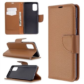 Litchi Skin with Wallet Leather Stand Case for Samsung Galaxy A41 (global versjon)