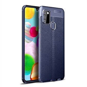 Litchi Texture TPU-telefonskall for Samsung Galaxy A21s