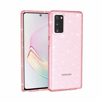 Glittery Powder PC TPU Hybrid Phone Case Covering for Samsung Galaxy Note 20