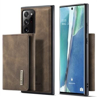DG.MING M1-serien Kickstand Design PU-skinnbelagt TPU + PC-telefonveske med avtakbar magnetisk lommebok for Samsung Galaxy Note20 Ultra