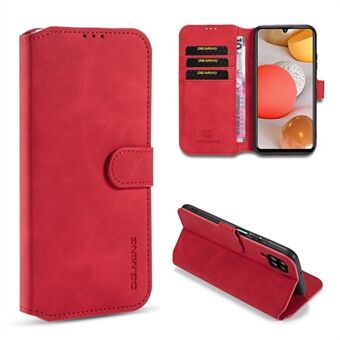 DG.MING retro stil lær lommebok Stand deksel til Samsung Galaxy A42 5G