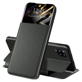 For Samsung Galaxy A42 5G Full Protection Stand Card Slot Telefonveske PU-skinn beskyttelsesdeksel med utsiktsvindu