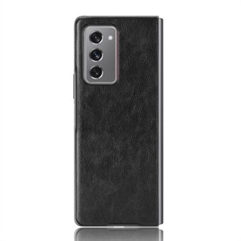 Litchi Skin Leather Coated PC Back Shell for Samsung Galaxy Z Fold2 5G