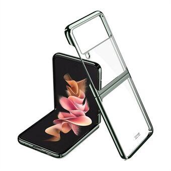 Støtsikker elektroplettering sammenleggbar hard PC-telefonskall Mobiltelefonveske til Samsung Galaxy Z Flip 5G