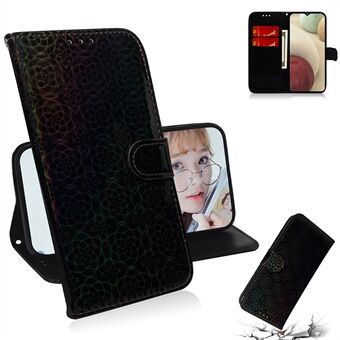 Flower Pattern Leather Stand lommebok dekke case for Samsung Galaxy A12