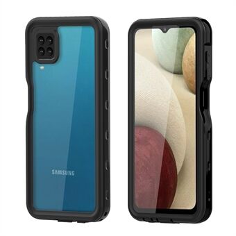 SHELLBOX IP68 vanntett undervannsskall telefondeksel med full kropp [støtte opplåsing med fingeravtrykk] for Samsung Galaxy A12