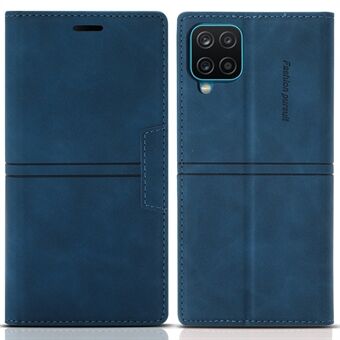 Anti-slipp autoabsorbert lommebokstativ i lær Stand for Samsung Galaxy A12