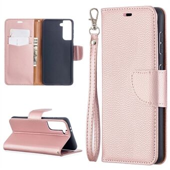 Litchi Surface with Wallet Leather Stand Phone Case for Samsung Galaxy S21 5G