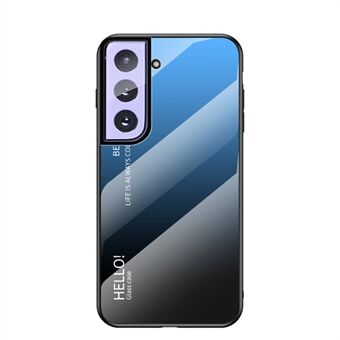Color Gradient Herdet Glass Ultratynt og lett mobiltelefonveske til Samsung Galaxy S21 5G