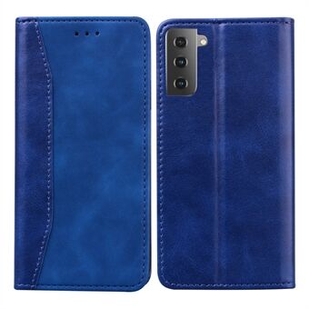 Business Style skjøting Stand lær lommebokstativ Protector Case Shell for Samsung Galaxy S21 4G/5G