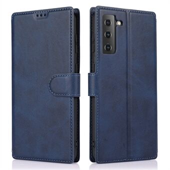 Støtsikkert Stand lommebokdeksel Mobilveskebeskytter for Samsung Galaxy S21 5G