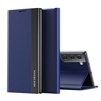 Stand Magnetisk autoabsorbert mobiltelefonveske i skinn for Samsung Galaxy S21 5G