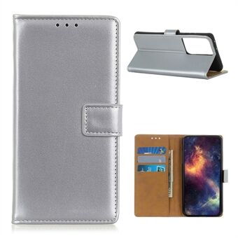 Magnetisk Flip Cover Wallet Stand Lærveske til Samsung Galaxy S21 Ultra