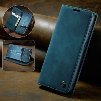 CASEME 013 Series Magnetisk lås Stand Lommebok Skinnskall for Samsung Galaxy S21 Ultra 5G