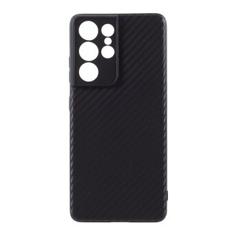 For Samsung Galaxy S21 Ultra 5G deksel Carbon Fiber TPU Protector Cover