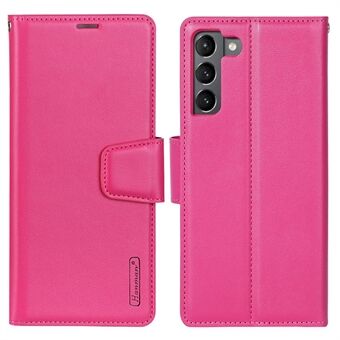 HANMAN Mill Series Wallet Phone Deksel til Samsung Galaxy S21+ 5G Anti- Scratch Folio Flip Cover PU Lær telefonveske