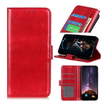 Crazy Horse lommebok Stand lærbeskyttelsesetui til Samsung Galaxy A32 5G