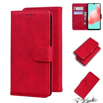 Lommebok Stand Plain Leather Phone sak for Samsung Galaxy A32 5G