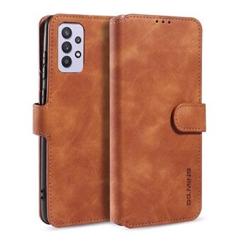 DG.MING Retro Style Leather Wallet Stand Cover for Samsung Galaxy A32 5G Deksel