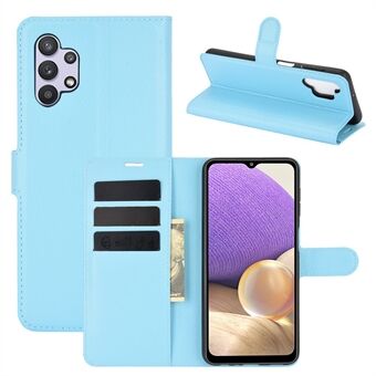 Litchi Texture Wallet Leather Protector Phone Stand Cover for Samsung Galaxy A32 5G