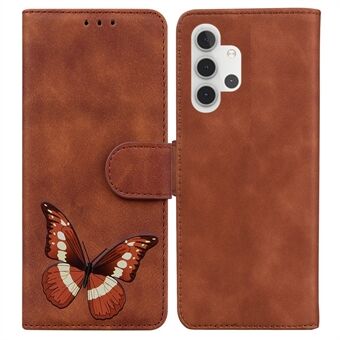 Big sommerfuglutskrift med Stand Støtsikkert lommebokstativ i PU-skinn til mobiltelefonskall til Samsung Galaxy A32 5G