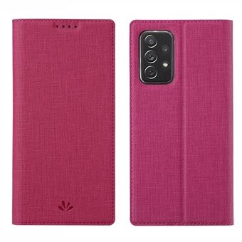 VILI DMX for Samsung A52 4G/5G / A52s 5G Cross Texture Leather Stand