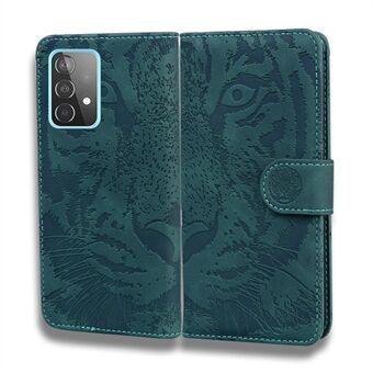 Påtrykt Tiger Pattern Stand Lommebokveske Skinndeksel for Samsung Galaxy A52 4G/5G / A52s 5G
