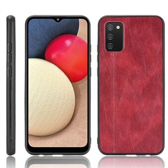 PU Leather Coated Hybrid Mobile Phone Case Stitching Design for Samsung Galaxy A02s (EU-versjon)
