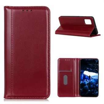 Auto Absorption Split Leather Wallet Design Phone Case til Samsung Galaxy A02s (EU-versjon)