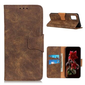 Retro stil delt lærveske lommebok Stand for Samsung Galaxy A02s (EU-versjon)