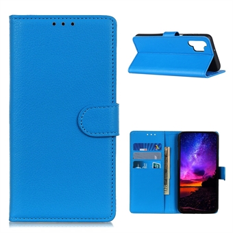 Folio Flip Design Litchi Skin Lær Telefonveske Stand Beskyttende skall med lommebok for Samsung Galaxy A32 4G (EU-versjon)