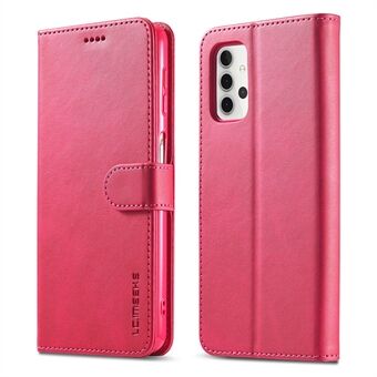 Stand Folio Flip Leather Shell Phone Cover Case for Samsung Galaxy A32 4G (EU-versjon) med lommebokstativfunksjoner