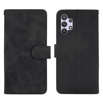 Stand Design Skin-touch Feeling Leather Flip Case Mobiltelefondeksel for Samsung Galaxy A32 4G (EU-versjon)
