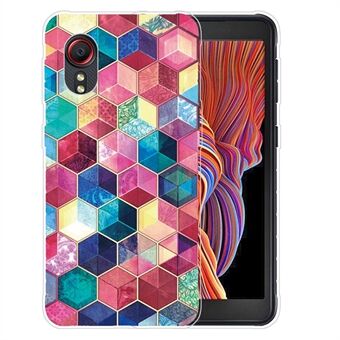 Animal Pattern Series Stilig mønsterutskrift TPU-telefondekseletui til Samsung Galaxy Xcover 5
