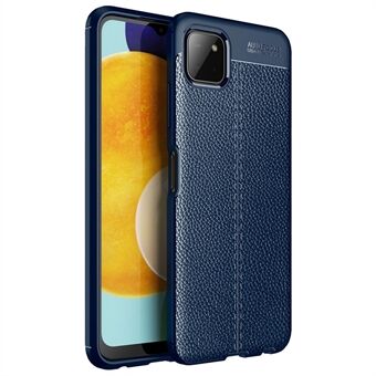 Fleksibelt TPU Litchi Texture Cell Phone Bakdeksel for Samsung Galaxy A22 5G (EU-versjon)