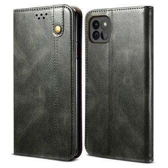 Waxy Crazy Horse Texture Protector Case TPU + PU-skinndeksel for Samsung Galaxy A22 5G (EU-versjon)