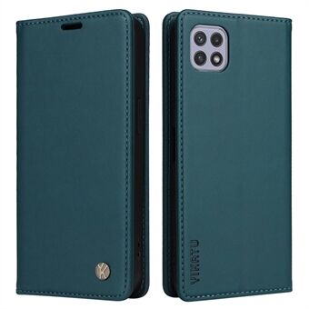 Stand Phone Flip Wallet Case for Samsung Galaxy A22 5G (EU-versjon), YK-001 Magnetisk lukking PU-lær telefondekselstativ