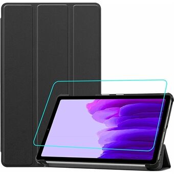 Slankt lett tri-fold Folio- Stand PU-skinnveske med skjermbeskytter for Samsung Galaxy Tab A7 Lite 8,7-tommers
