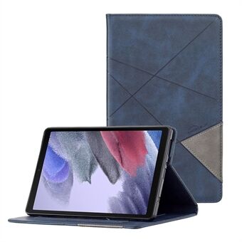 Geometrisk mønster designkortspor. Nettbrettdeksel i skinn for Samsung Galaxy Tab A7 Lite 8,7-tommers/T220/T225