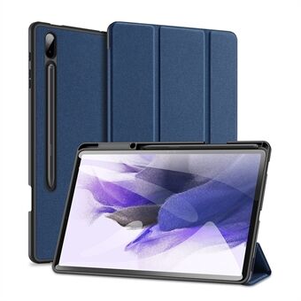 DUX DUCIS DOMO Series Tri-fold Stand Leather Smart Case med penneholder og Stand hull for Samsung Galaxy Tab S7 Plus/S7 FE