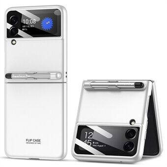 GKK For Samsung Galaxy Z Flip3 5G Ultra Slim Hard PC Folding Telefonveske med herdet glass kameralinsefilm