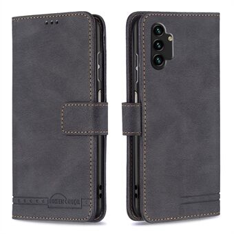 BINFEN COLOR BF09 RFID-blokkerende lommeboktelefonveske for Samsung Galaxy A13 4G / A13 5G / A04 4G (164,4 x 76,3 x 9,1 mm), Flip Folio Book Stand PU-skinn støtsikkert deksel