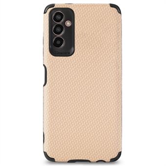 For Samsung Galaxy A13 5G / A04s 4G (164,7 x 76,7 x 9,1 mm) Carbon Fiber Texture PU Leather Coating Case Anti- Scratch TPU linsebeskyttelsesdeksel