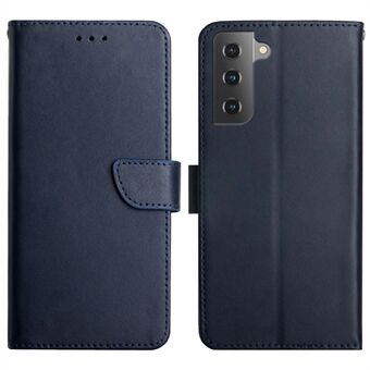 Nappa Texture Case Lommebok Anti-dråpe, beskyttende telefondeksel i ekte lær med Stand for Samsung Galaxy S22 5G
