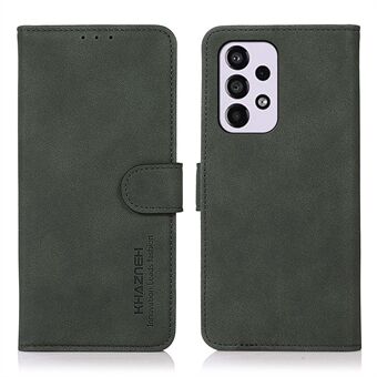 KHAZNEH Teksturert PU-skinn Telefonlommebok Flip Cover Stand Funksjon Magnetisk beskyttelse Folioveske for Samsung Galaxy A33 5G