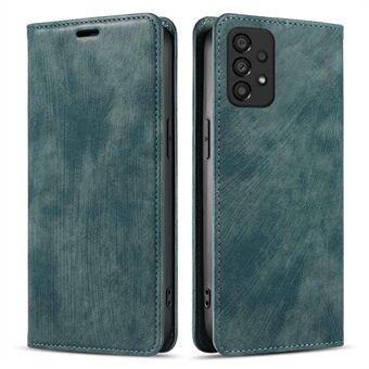 For Samsung Galaxy A33 5G PU Leather Folio Flip Case Stand Lommebok Full beskyttelse Innvendig TPU telefondeksel